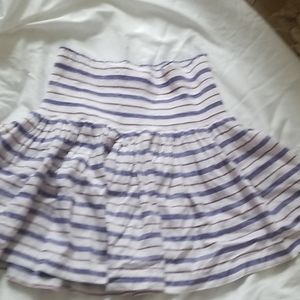 J Crew Striped Flowy Skirt